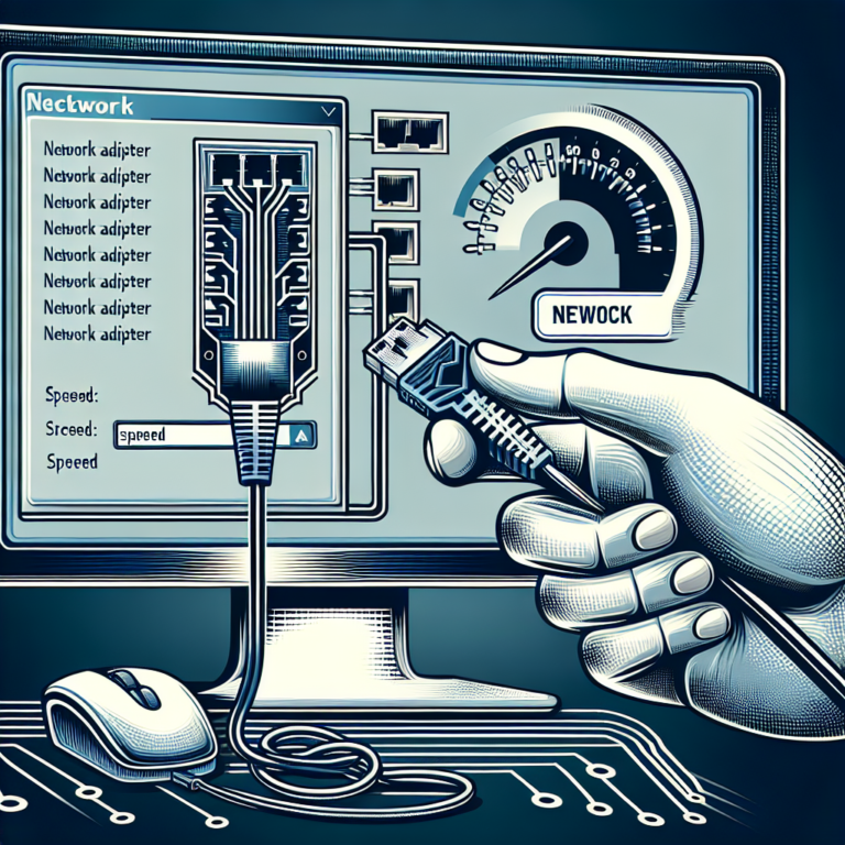 How do you check the speed of a network adapter?